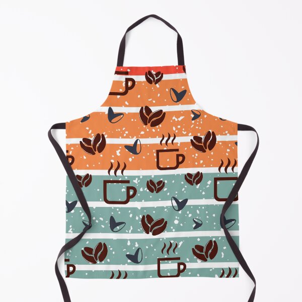 Item preview, Retro Coffee Cups and Beans Seamless Pattern designed and sold by Yellow Coffee.