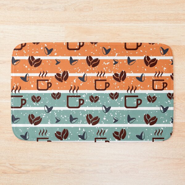 Item preview, Retro Coffee Cups and Beans Seamless Pattern designed and sold by Yellow Coffee.
