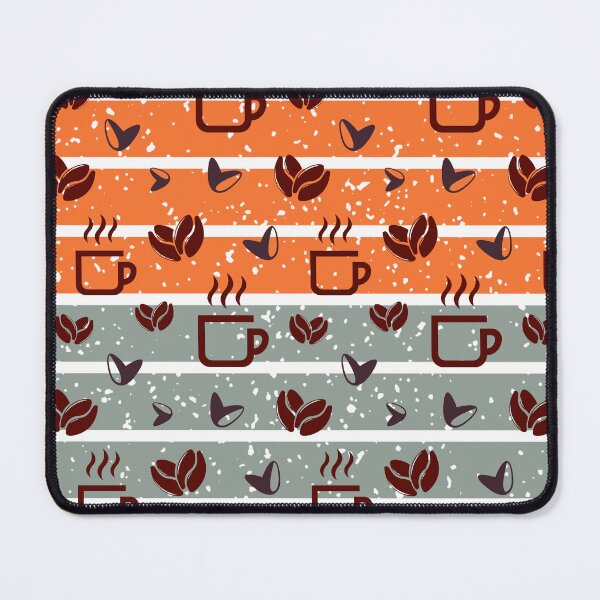Item preview, Retro Coffee Cups and Beans Seamless Pattern designed and sold by Yellow Coffee.