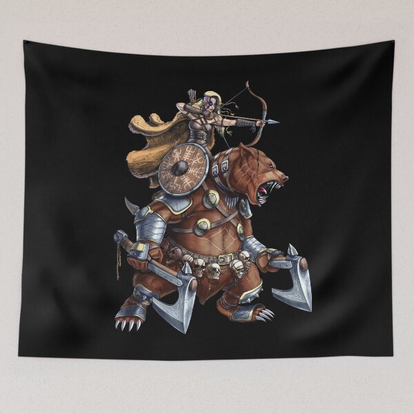 Item preview, Norse Bear Viking Archer Warrior designed and sold by underheaven.
