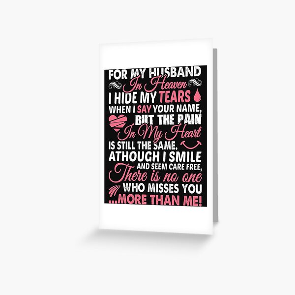 for-my-husband-in-heaven-t-shirt-greeting-card-for-sale-by-teestart