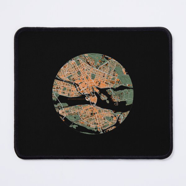 Item preview, Stockholm city map orange Classic  designed and sold by poissobaisha.