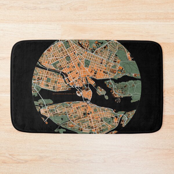 Item preview, Stockholm city map orange Classic  designed and sold by poissobaisha.