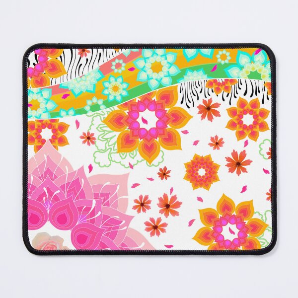Item preview, BLOOMING GARDEN white v pink designed and sold by INUVIK.