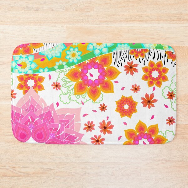 Item preview, BLOOMING GARDEN white v pink designed and sold by INUVIK.
