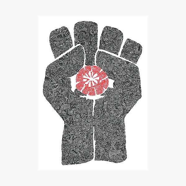The Intricacies of Hunter S. Thompson's Gonzo Fist Photographic Print