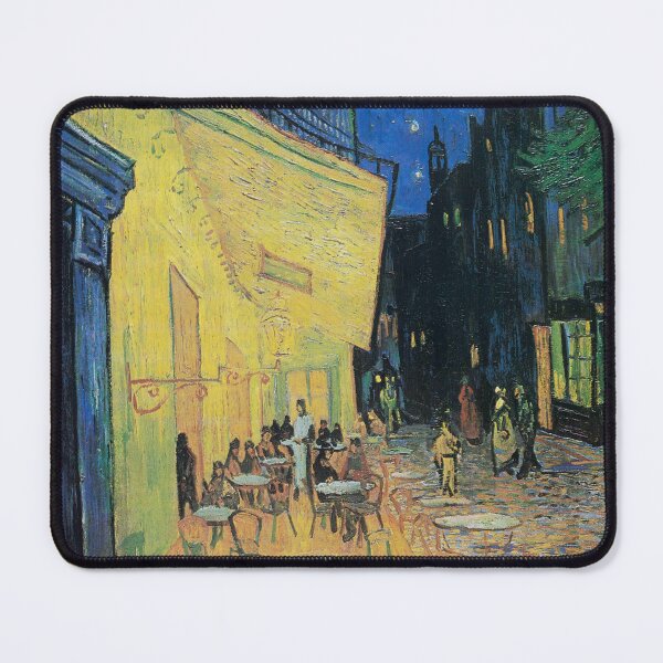 Aperçu de l'œuvre Vincent van Gogh Café Terrasse de nuit créée et vendue par EcoArtLab.