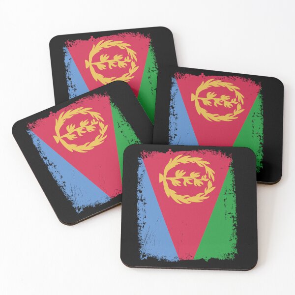 Item preview, Eritrea Flag Disstressed designed and sold by rafaeltto.