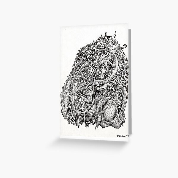 Cosmographic head Greeting Card