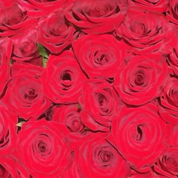 Artwork thumbnail, Red Red Roses by GriffinJDesigns
