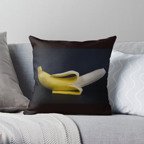 Peeled Banana Throw Pillow