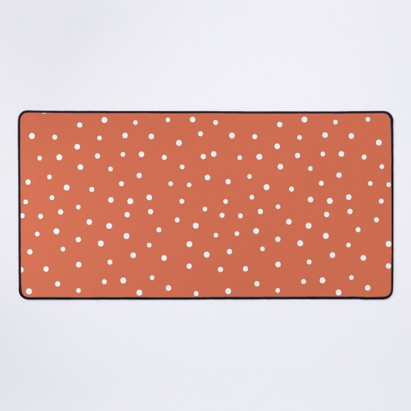Item preview, Minimalistic Polka Dots Pattern, White Polka dot pattern, dotted aesthetic - VIntage Orange designed and sold by PattyTheGecko.