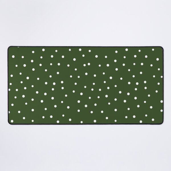 Item preview, Minimalistic Polka Dots Pattern, White Polka dot pattern, dotted aesthetic - Dark Green designed and sold by PattyTheGecko.