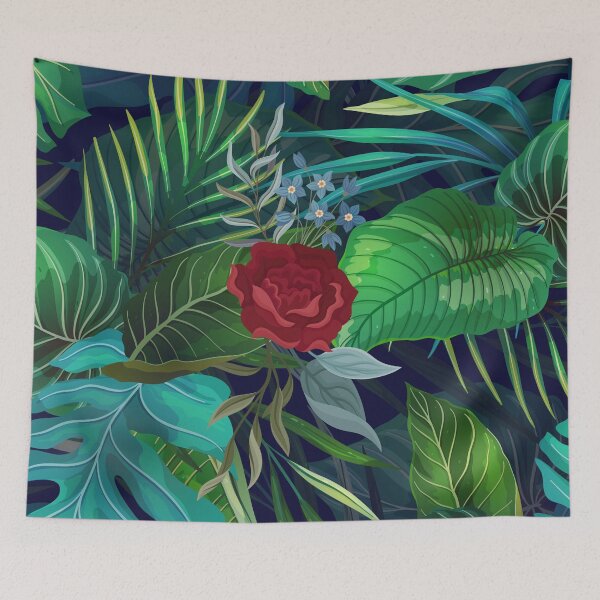Item preview, Red Rose with Leaves designed and sold by Tamhanstar.