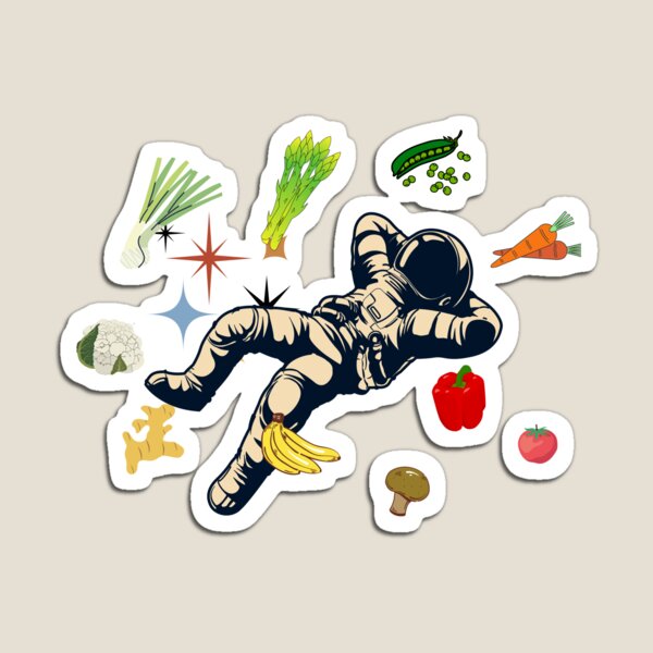 Item preview, Vegetables in Space designed and sold by Lauraloris.