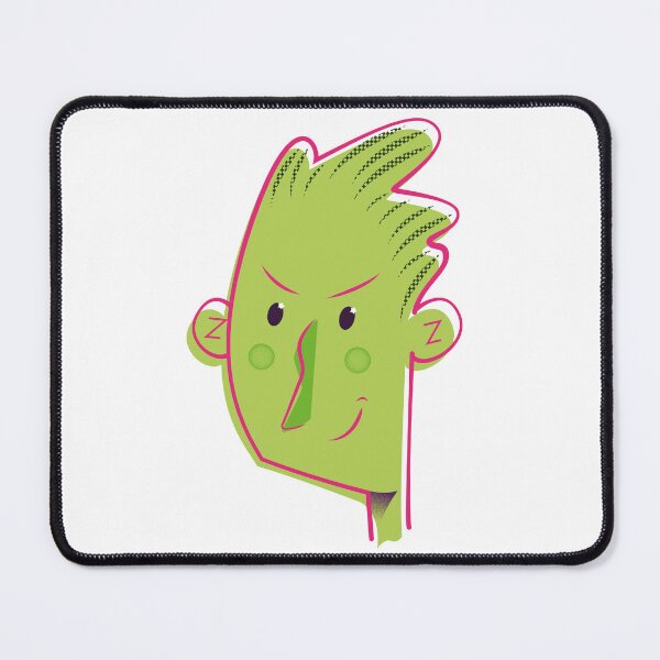 Item preview, Mischievous green face with star eye designed and sold by VillacruzArt.