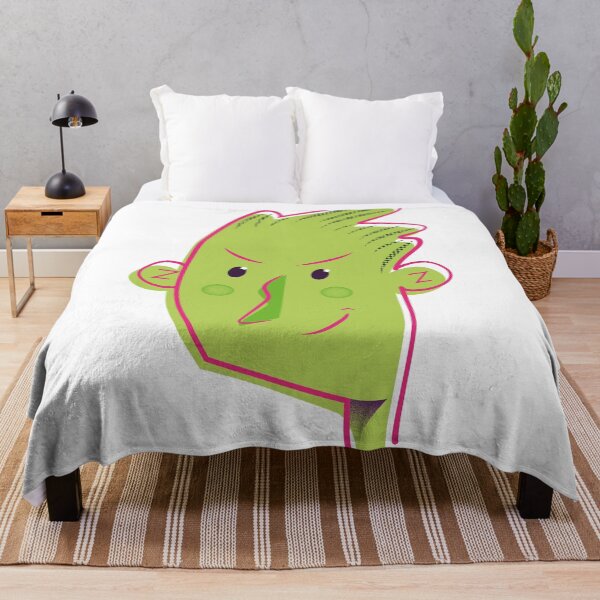 Item preview, Mischievous green face with star eye designed and sold by VillacruzArt.