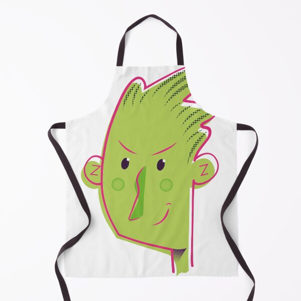 Item preview, Mischievous green face with star eye designed and sold by VillacruzArt.