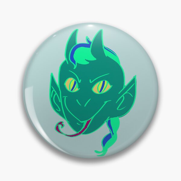 Aperçu de l'œuvre Démon vert au sourire sinistre créée et vendue par SpaceQueenKee ⭐️⭐️⭐️⭐️⭐️.