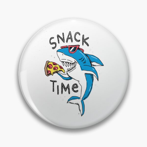 Item preview, Snack Time Pizza Shark designed and sold by MaryMaster.