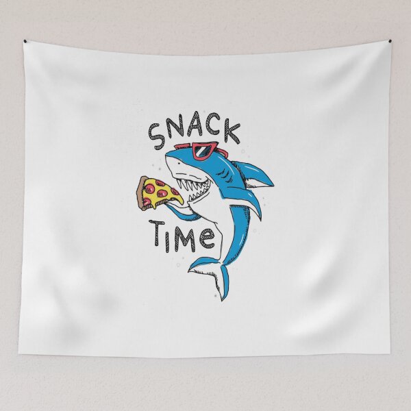 Item preview, Snack Time Pizza Shark designed and sold by MaryMaster.