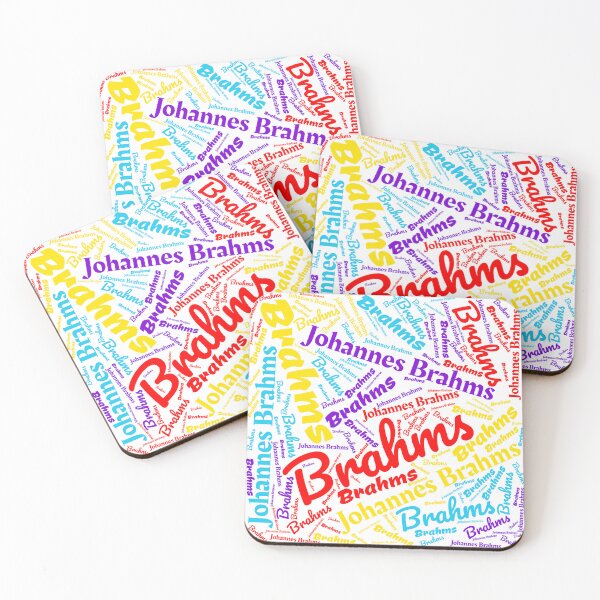 Item preview, Johannes Brahms Word Cloud designed and sold by Musicianst0re.