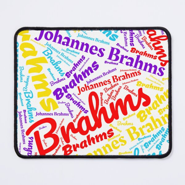 Item preview, Johannes Brahms Word Cloud designed and sold by Musicianst0re.