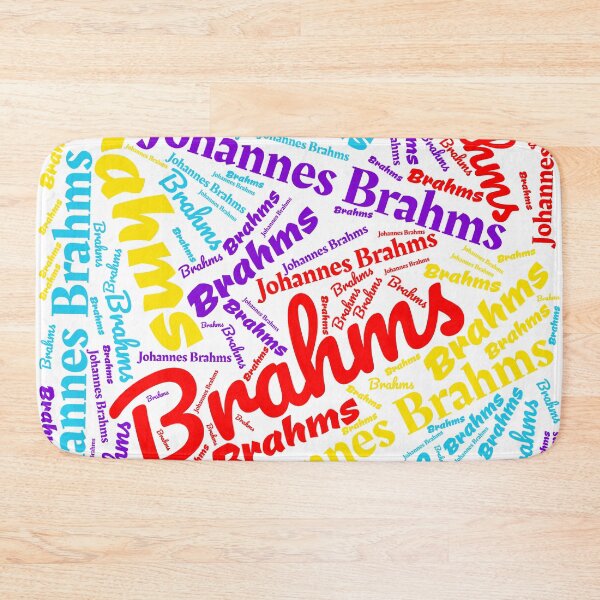 Item preview, Johannes Brahms Word Cloud designed and sold by Musicianst0re.