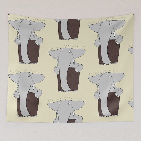 Item preview, elephants wear corduroy designed and sold by Paul McClintock.