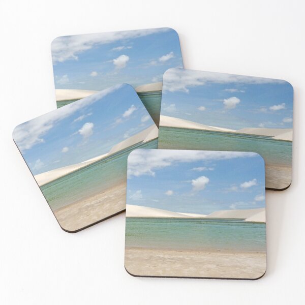 Item preview, A blue lagoon in a white desert designed and sold by Follow the Hedgehog.