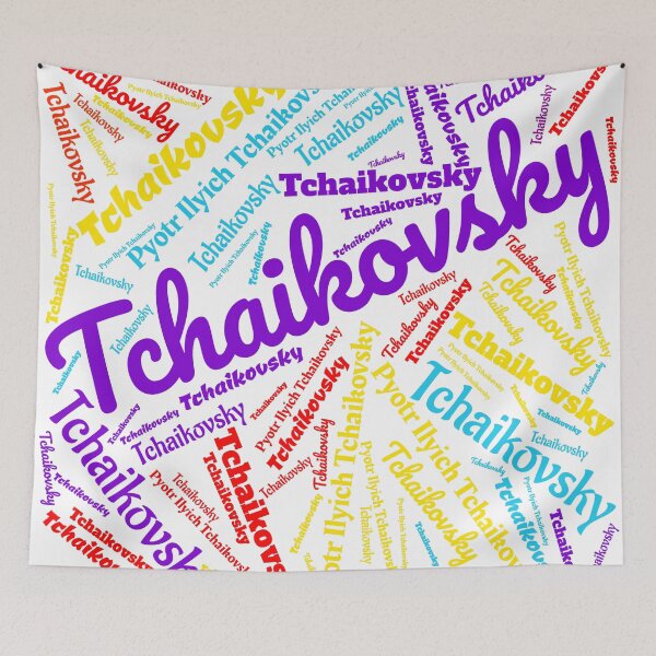 Item preview, Tchaikovsky Word Cloud designed and sold by Musicianst0re.