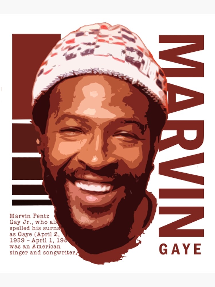 Marvin Gaye Like Retro Art Poster For Sale By RLParker Redbubble   Flat,750x,075,f Pad,750x1000,f8f8f8 