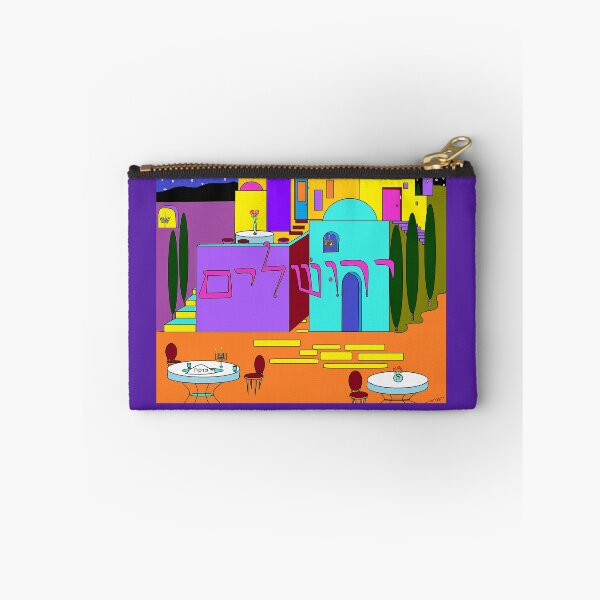 Item preview, Jerusalem at Hanukkah in Jewel tones and lavender designed and sold by judy snyder.