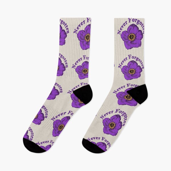 Item preview, Never Forgotten Purple Poppy Design For All Animals In War designed and sold by TrulyEpoque.