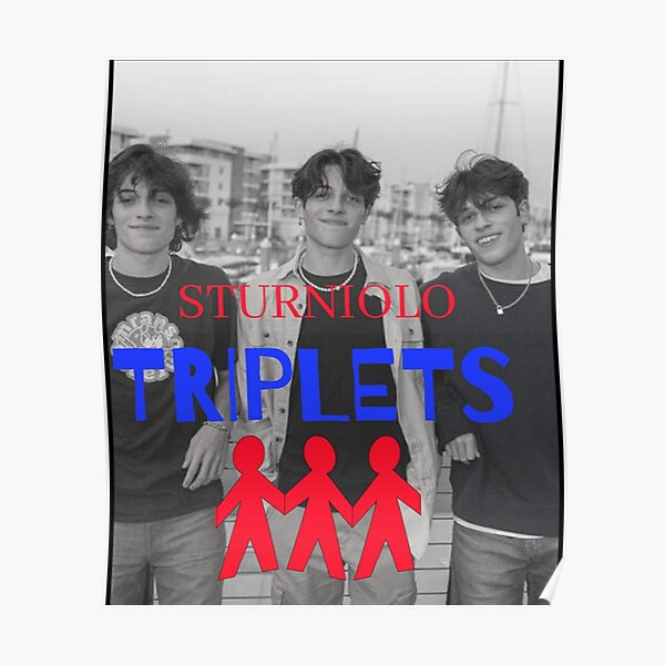 DXLFHG The Sturniolo Triplets Poster - Wasserdicht, 30x45 Cm, Wanddekoration