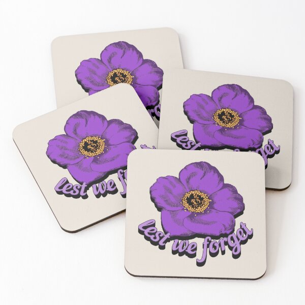 Item preview, Lest We Forget Purple Poppy Design For All Animals In War designed and sold by TrulyEpoque.