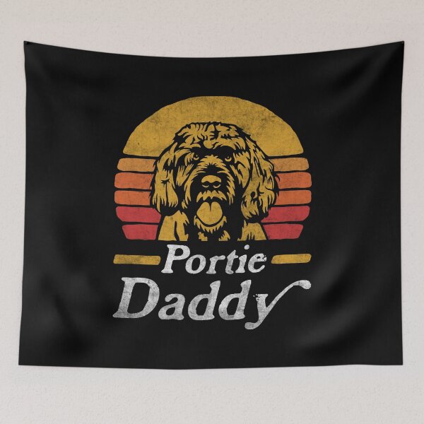 Item preview, Retro Vintage Portuguese Water Dog Daddy designed and sold by More Cute Dogs.