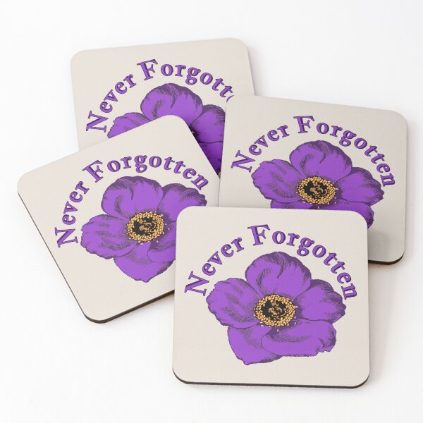 Item preview, Never Forgotten Purple Poppy Design For All Animals In War designed and sold by TrulyEpoque.
