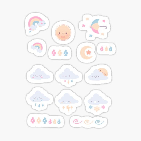 Self-love Cute Pastel Sticker Sheet Print Bujo Bullet Stickers