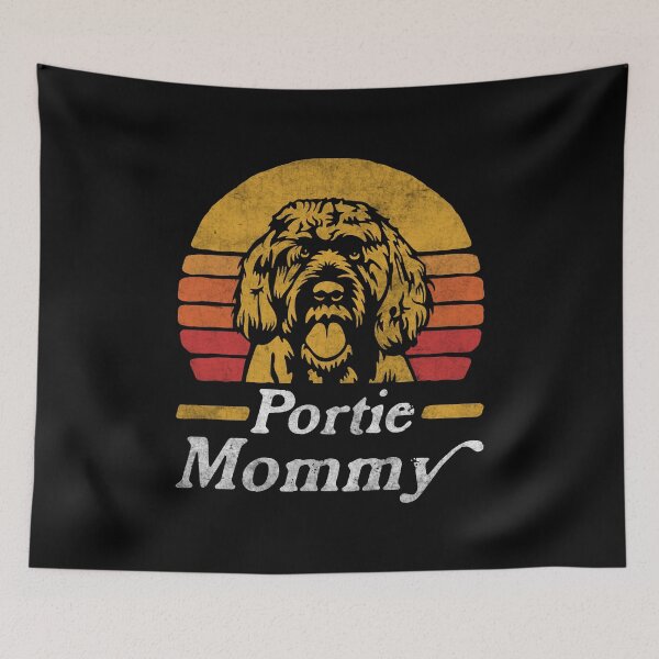 Item preview, Retro Vintage Portuguese Water Dog Mommy designed and sold by More Cute Dogs.