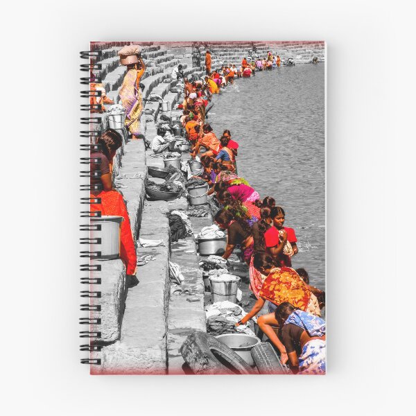 Item preview, Washing clothes at the ghat designed and sold by indiafrankk.
