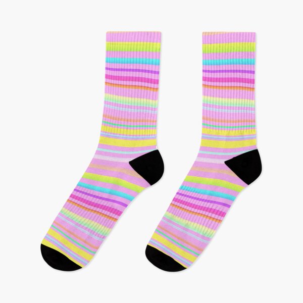 Item preview, Pastel pink multicolor stripes | Pastel pink striped designed and sold by lausn.