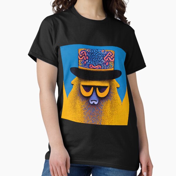 Goldener Affe mit Hut Classic T-Shirt