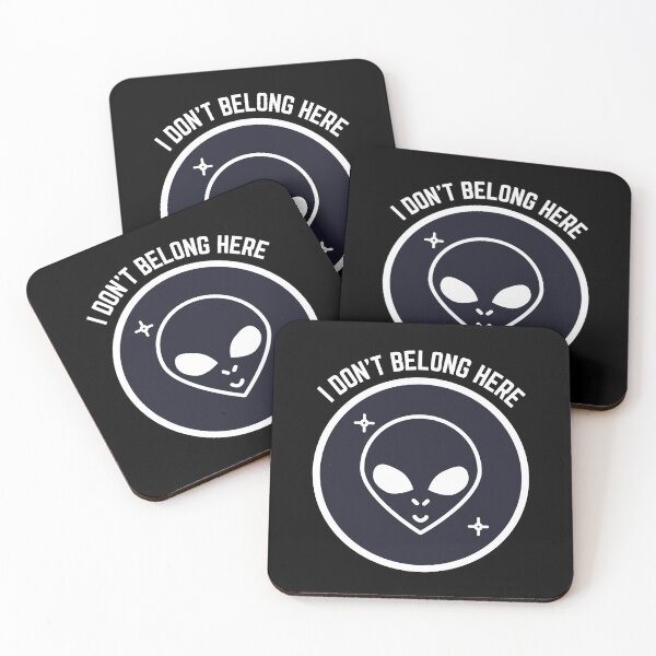 Item preview, I Don't Belong Here - Alien  designed and sold by bsrishika.