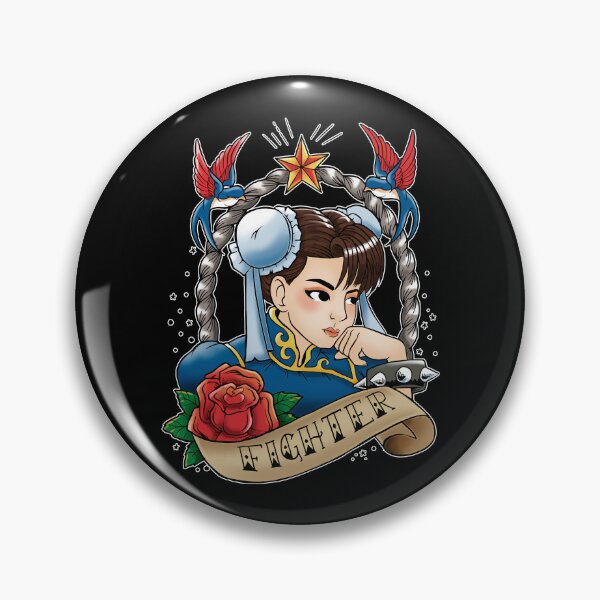 Item preview, Chun-Li Fighter Girl Tattoo/Perfect Designs For Men & Women designed and sold by LeahPrinceLPG.