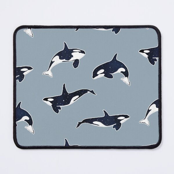 Item preview, Galaxy Orca Pattern Killer Whale Blue Space Sky Stars designed and sold by northernhugs.