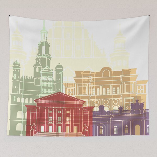 Item preview, Poznan skyline poster  designed and sold by paulrommer.