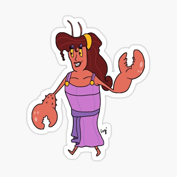 Draw And Mix Meg And Larry The Lobster Sticker For Sale By Luyepii Redbubble 