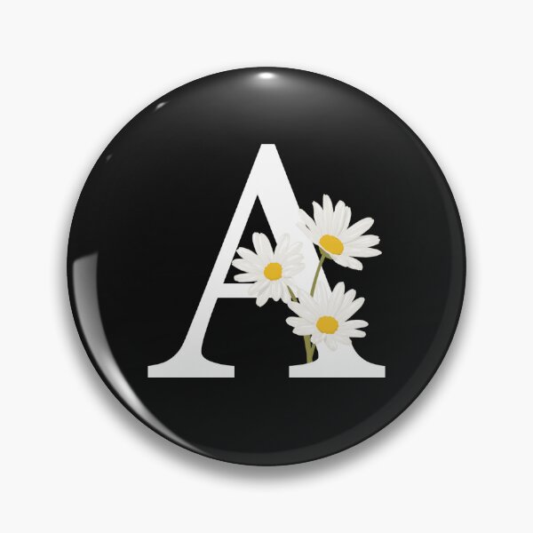 Item preview, Letter A with Daisies designed and sold by DoodlesnPoodles.