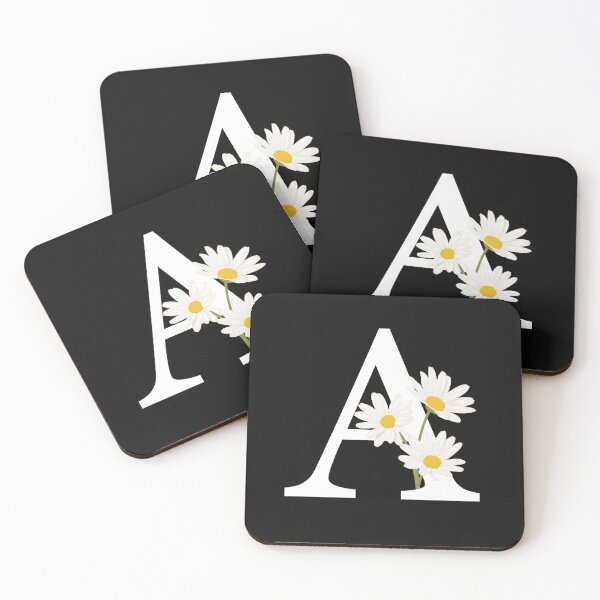 Item preview, Letter A with Daisies designed and sold by DoodlesnPoodles.